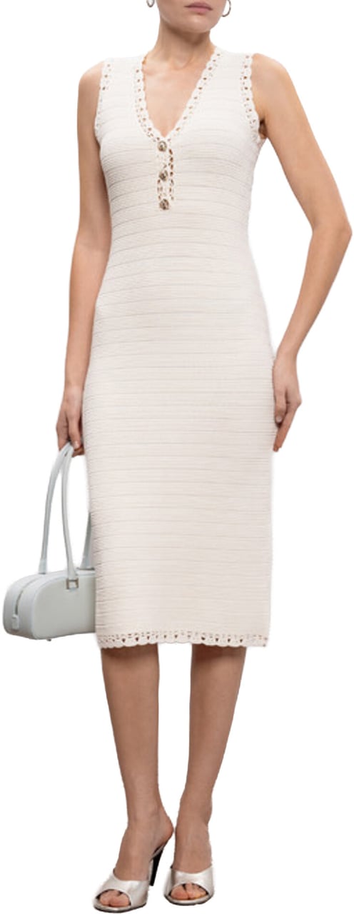 Twin-set Dresses Parchment Wit