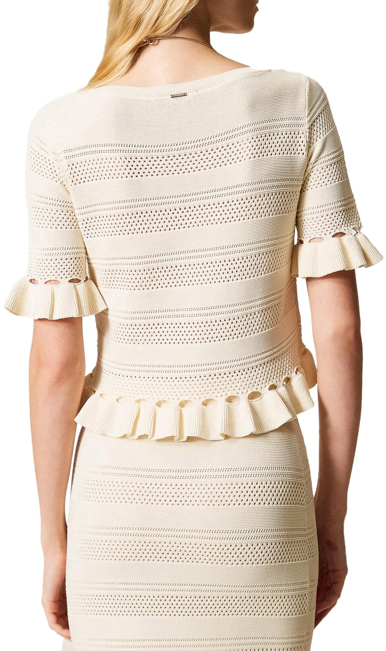 Twin-set Sweaters Madreperla Wit