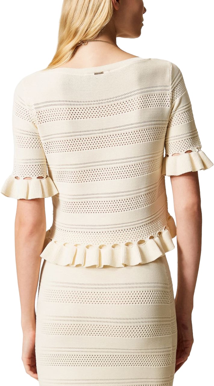 Twin-set Sweaters Madreperla Wit