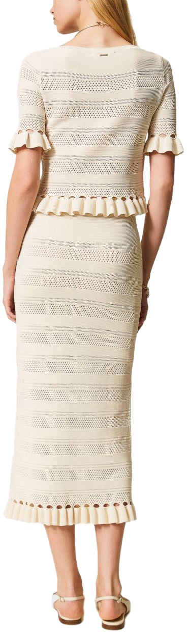 Twin-set Skirts Madreperla Wit