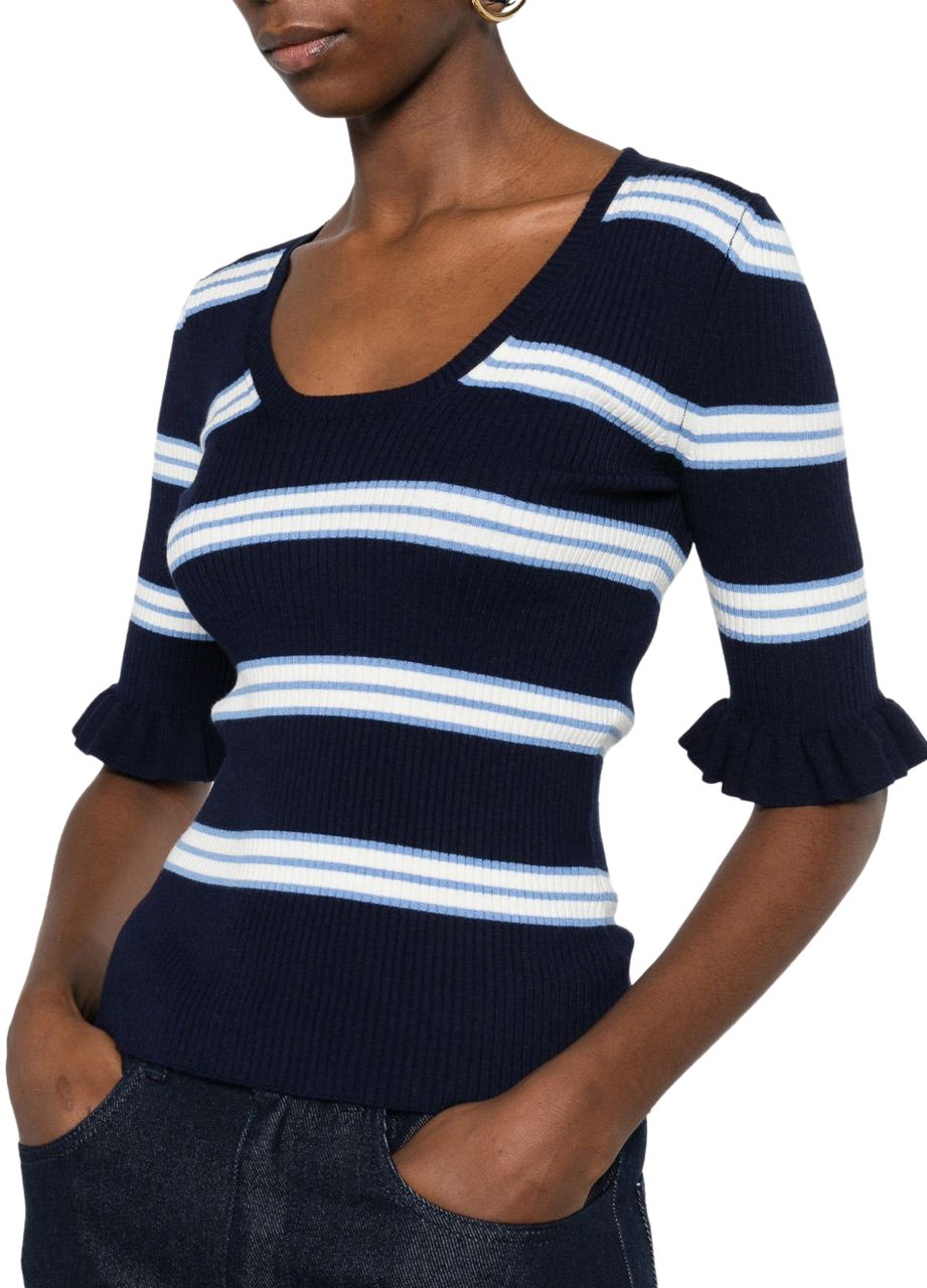 Twin-set Sweaters Blue Nightblue Jasmine Blauw