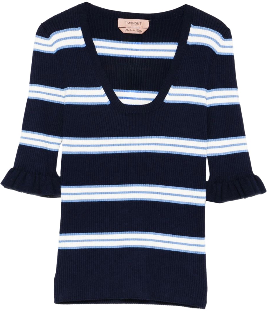 Twin-set Sweaters Blue Nightblue Jasmine Blauw