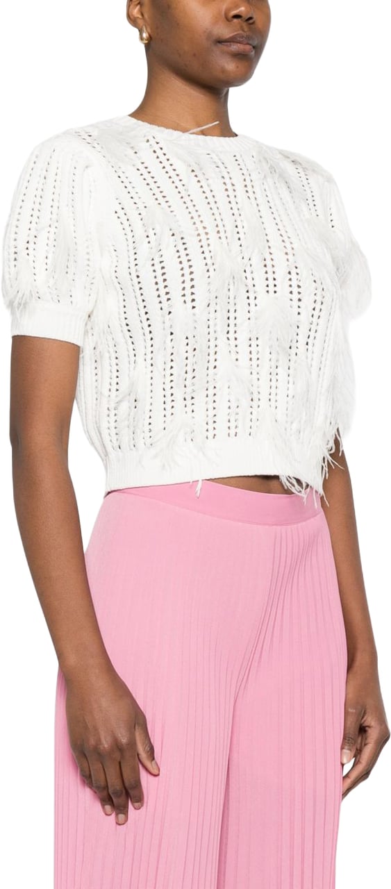 Twin-set Sweaters Madreperla Wit