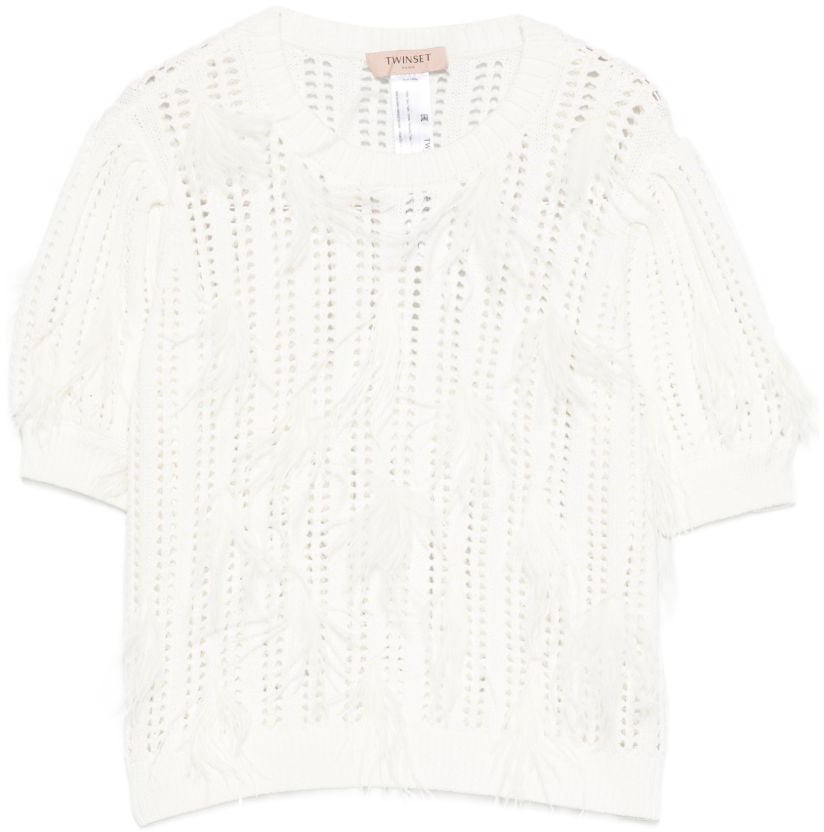 Twin-set Sweaters Madreperla Wit