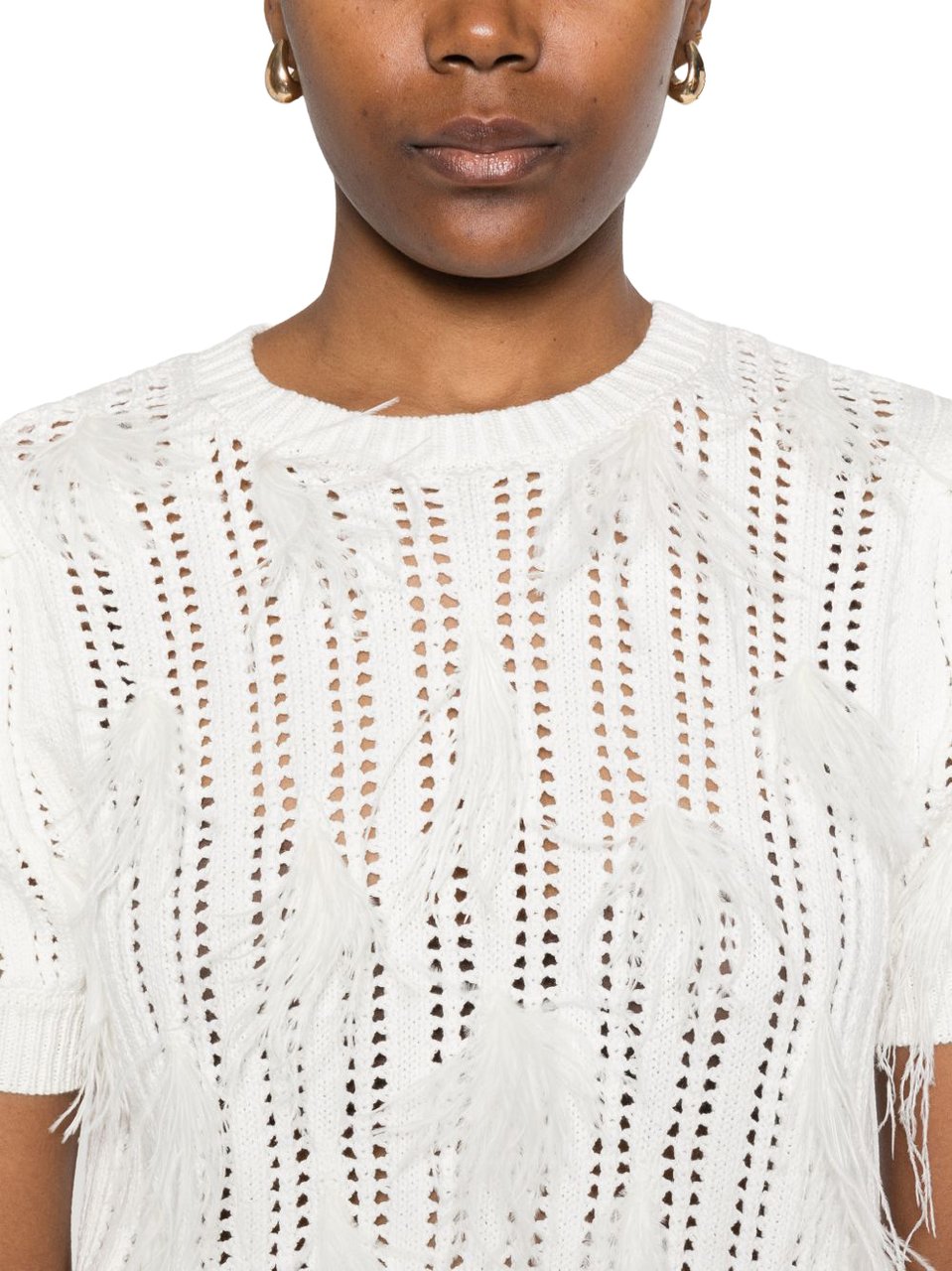 Twin-set Sweaters Madreperla Wit