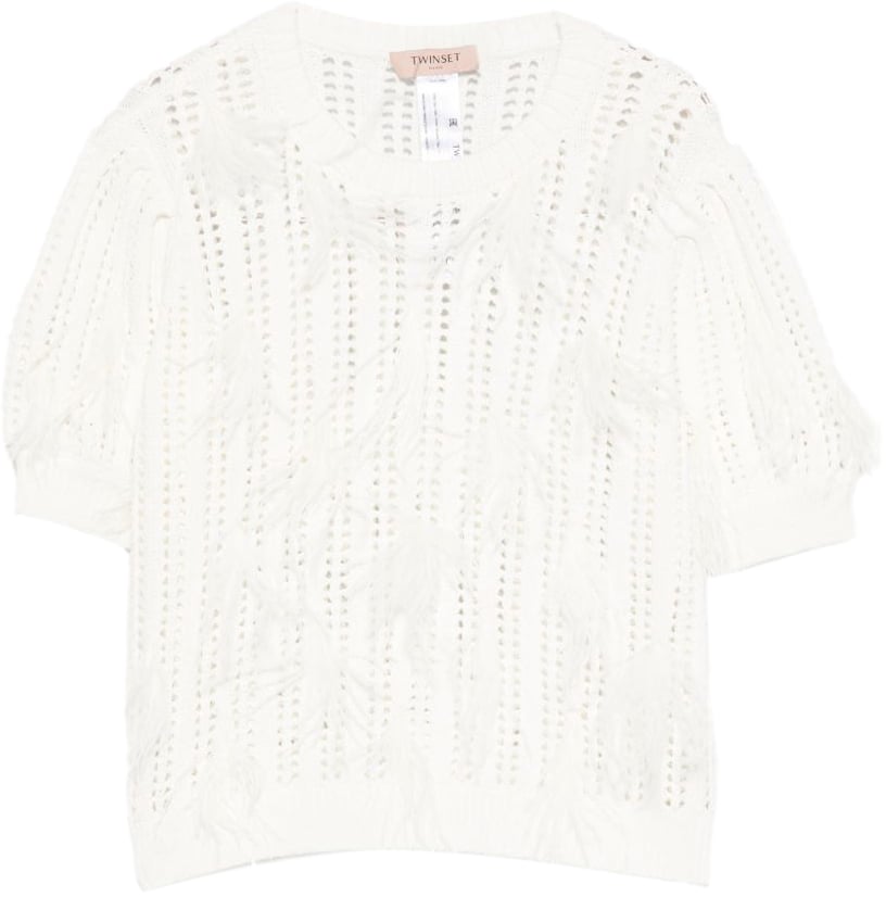 Twin-set Sweaters Madreperla Wit