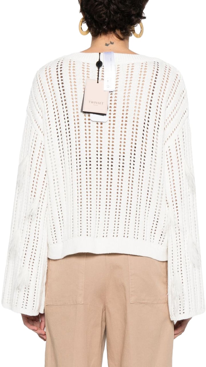 Twin-set Sweaters Madreperla Wit