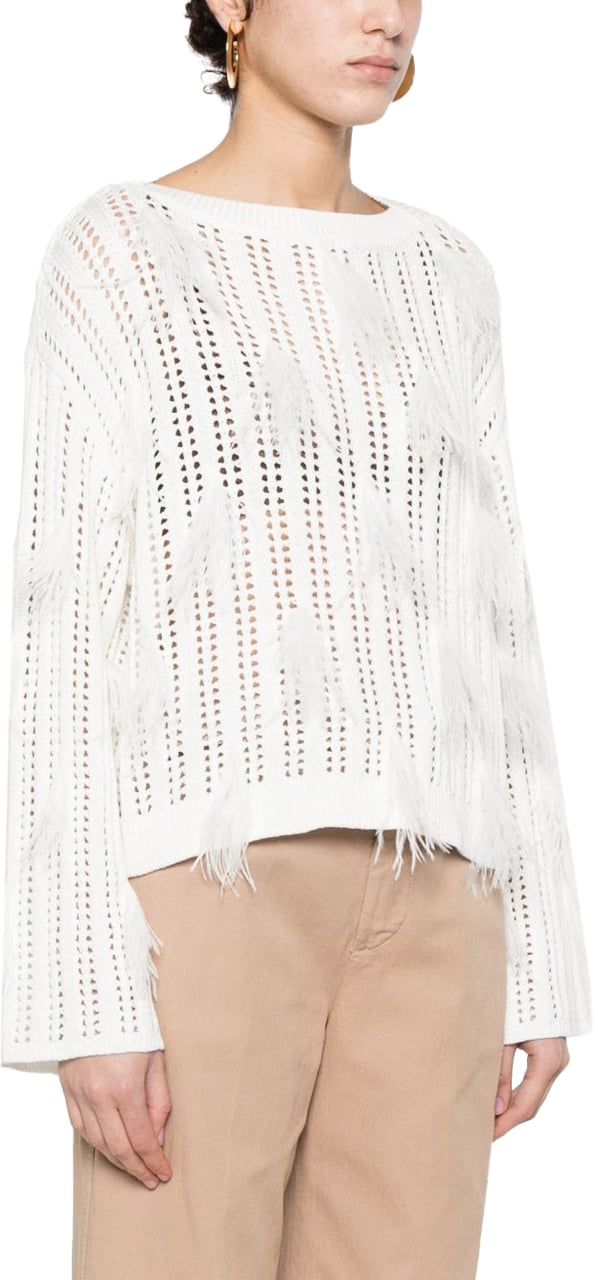 Twin-set Sweaters Madreperla Wit