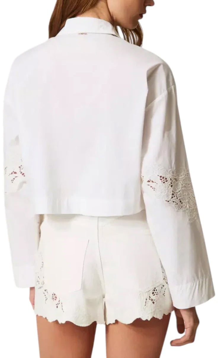 Twin-set Shirts Bianco Ottico Wit