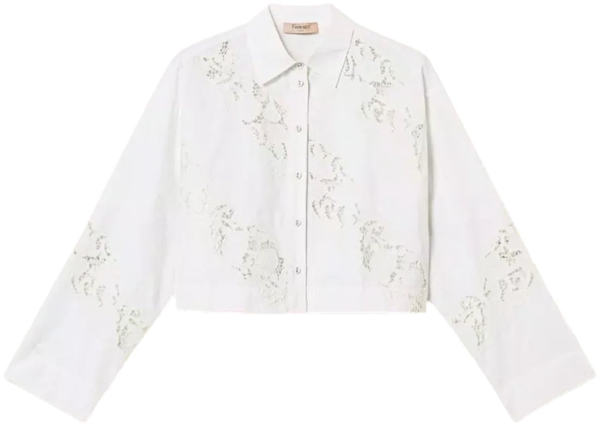 Twin-set Shirts Bianco Ottico Wit
