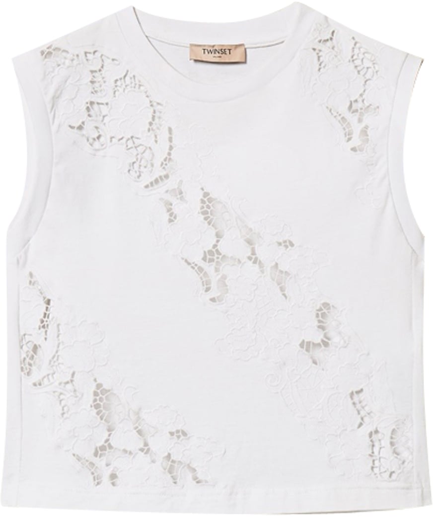 Twin-set T-Shirts And Polos Bianco Ottico Wit
