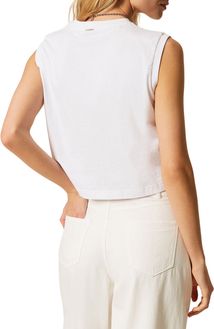 Twin-set T-Shirts And Polos Bianco Ottico Wit