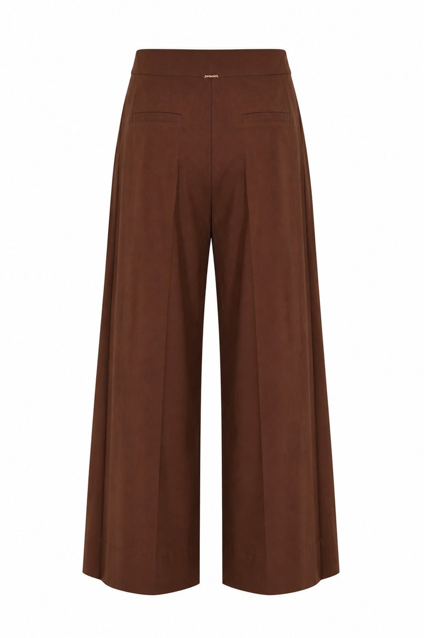 Twin-set Trousers Coffee Liqueur Bruin