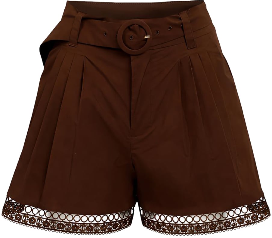 Twin-set Shorts Coffee Liqueur Bruin