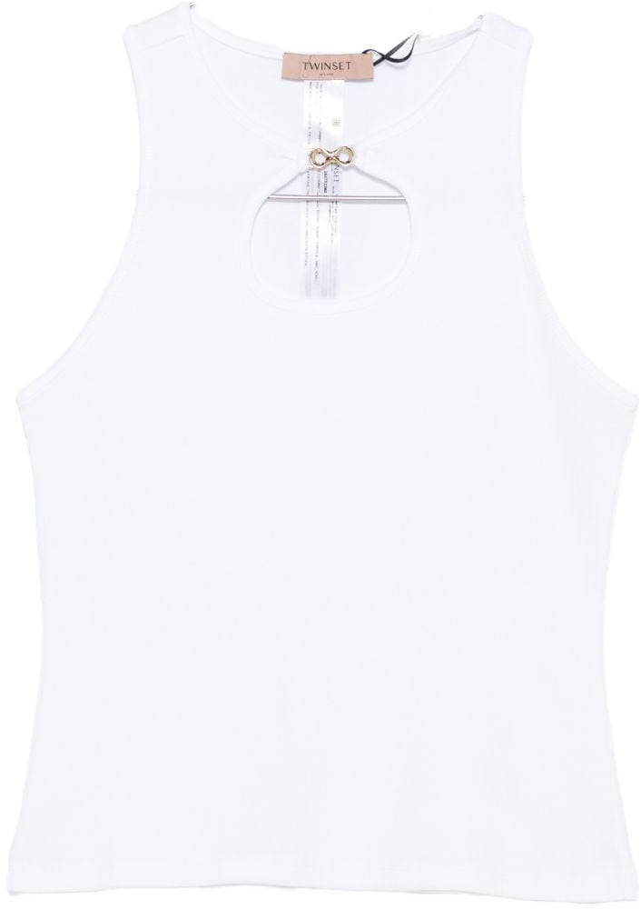 Twin-set Top Bianco Wit