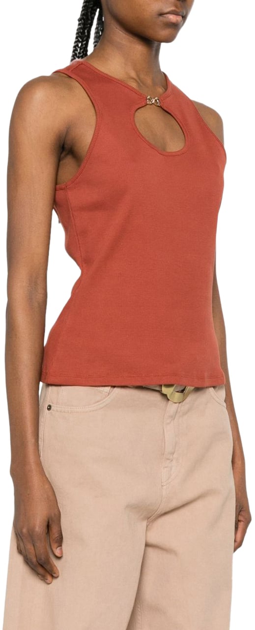 Twin-set Top Brown Henna Bruin