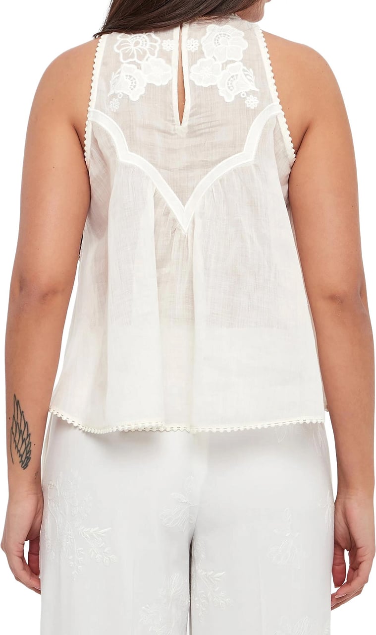 Twin-set Top Madreperla Wit