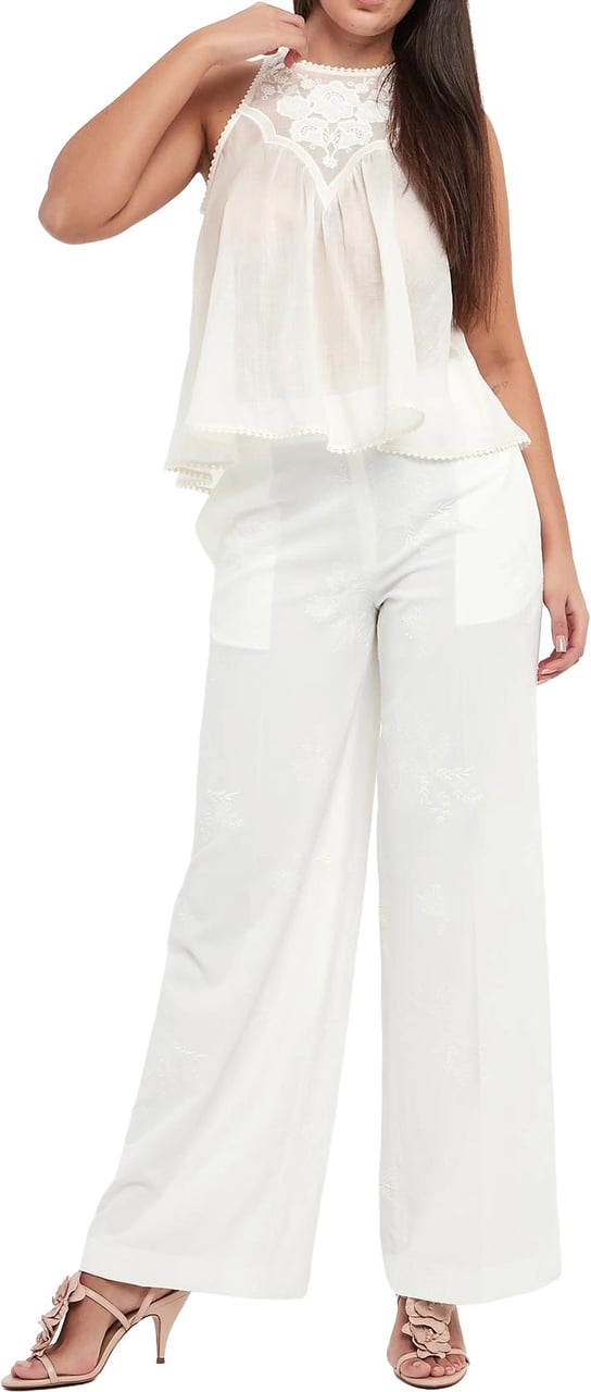 Twin-set Top Madreperla Wit