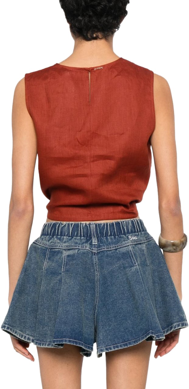 Twin-set Top Marrone Bruin