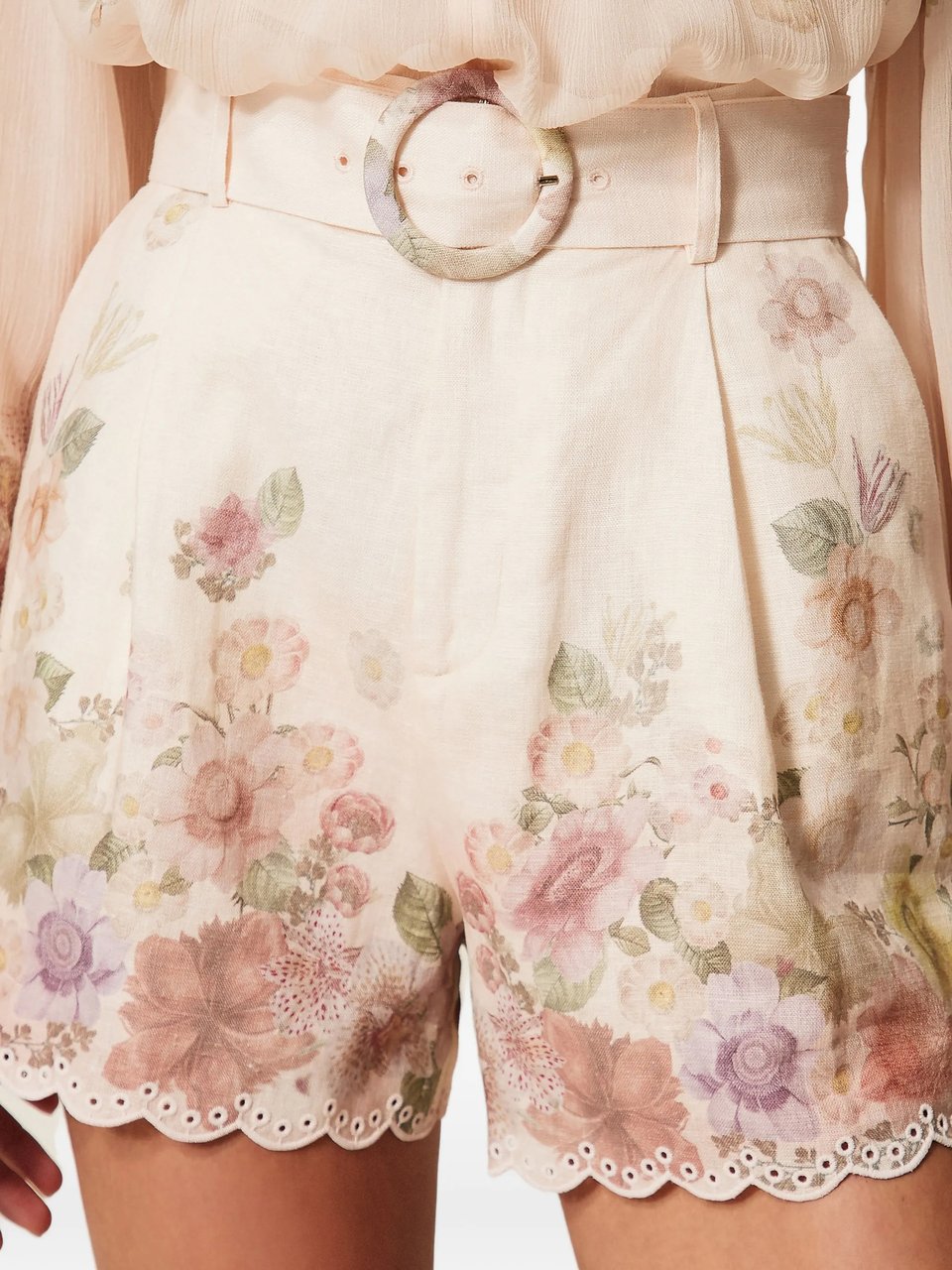 Twin-set Shorts St.Wildflowers Pastel Color Wit