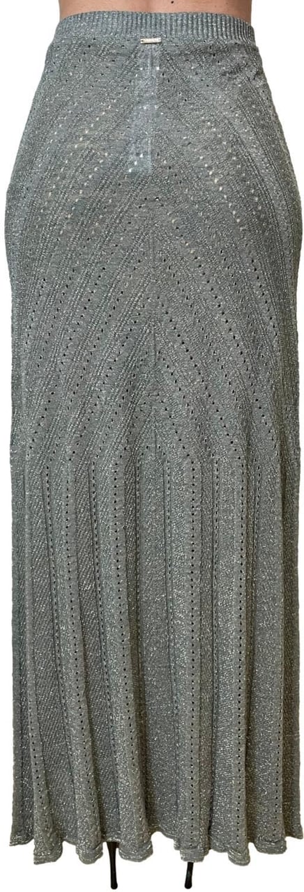 Twin-set Skirts Verde Alpino Chiaro Lurex Lichtgrijs