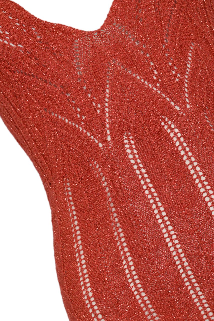Twin-set Dresses Lip Gloss Scuro Lurex Rood