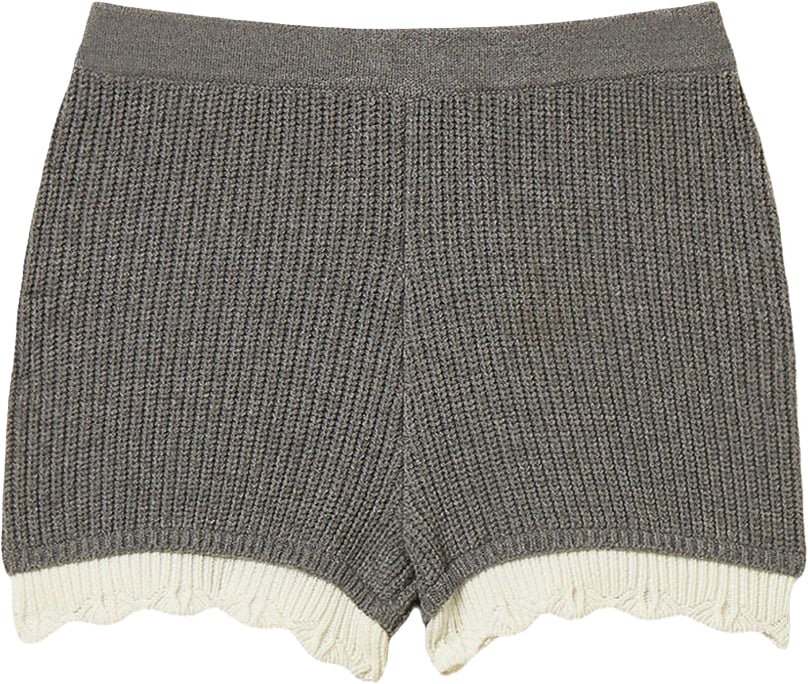 Twin-set Shorts Grigio Medio Mel/Neve Grijs