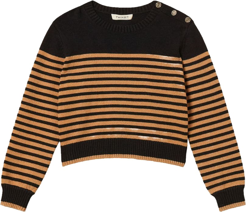 Twin-set Sweaters Riga Nero/Iced Coffee Beige
