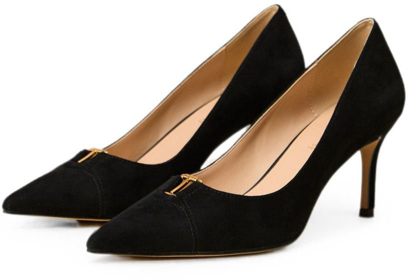 Twin-set With Heel Nero Maroon