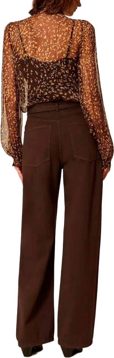 Twin-set Jeans Darkness Brown Bruin