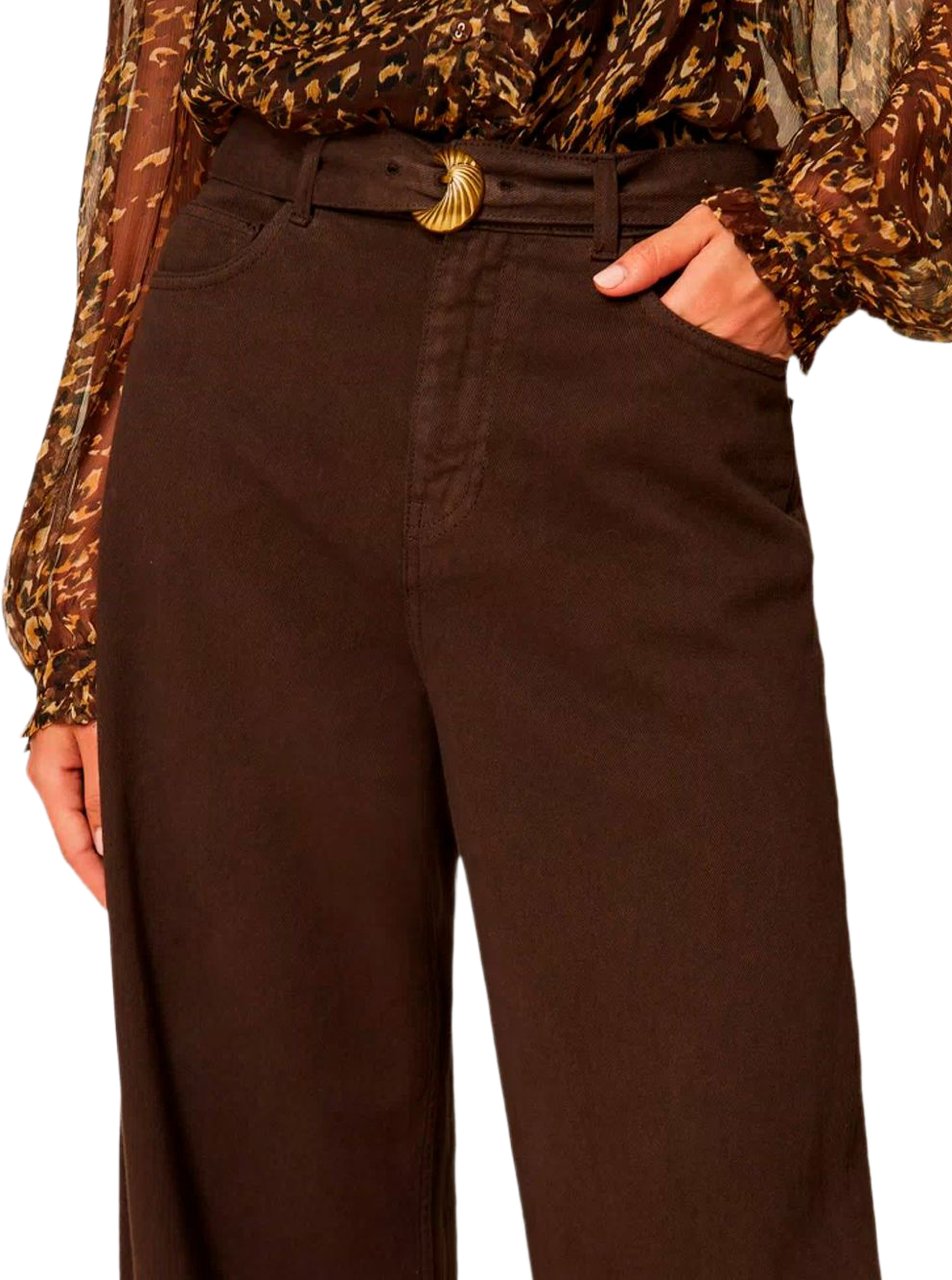 Twin-set Jeans Darkness Brown Bruin