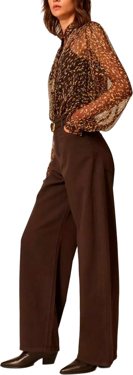 Twin-set Jeans Darkness Brown Bruin