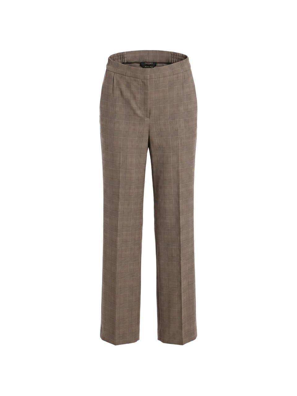 Twin-set Prince Of Wales Check Tailored Formal Pants Bruin