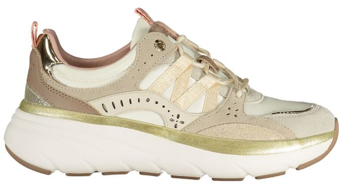Twin-set Twinset Beige Polyurethane Women Sneaker Beige