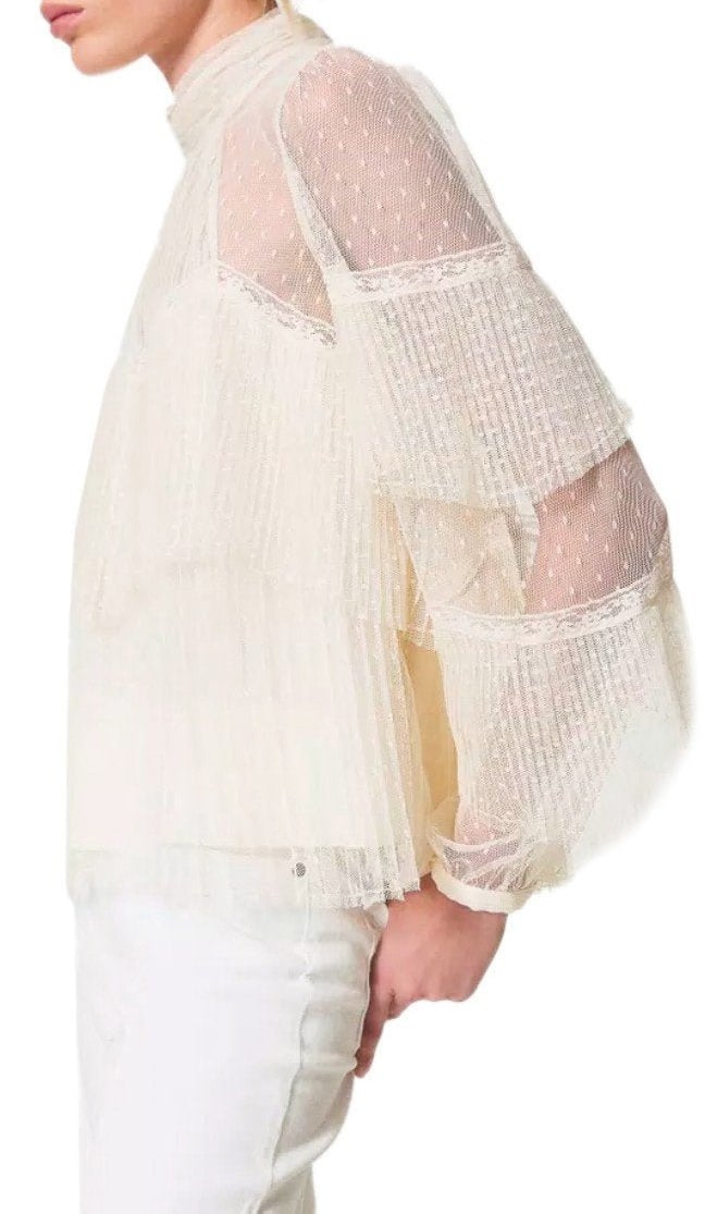 Twin-set TWINSET PLEATED BLOUSE Wit