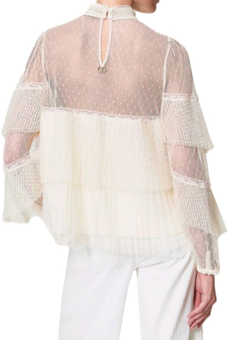 Twin-set TWINSET PLEATED BLOUSE Wit