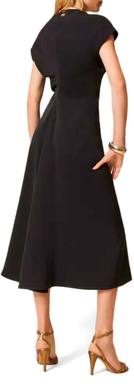 Twin-set TWINSET MIDI DRESS Zwart