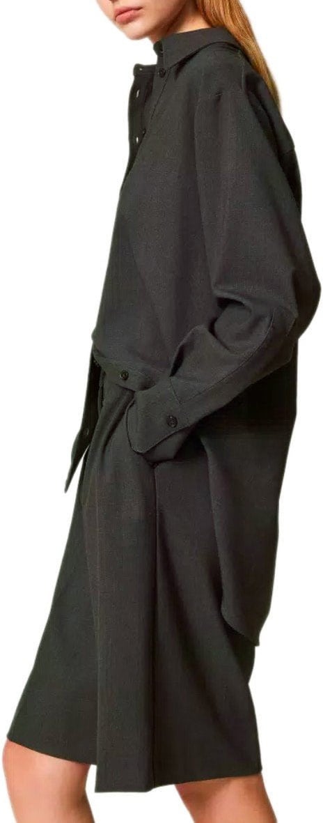 Twin-set TWINSET ANTHRACITE GREY BERMUDA SHORTS Grijs