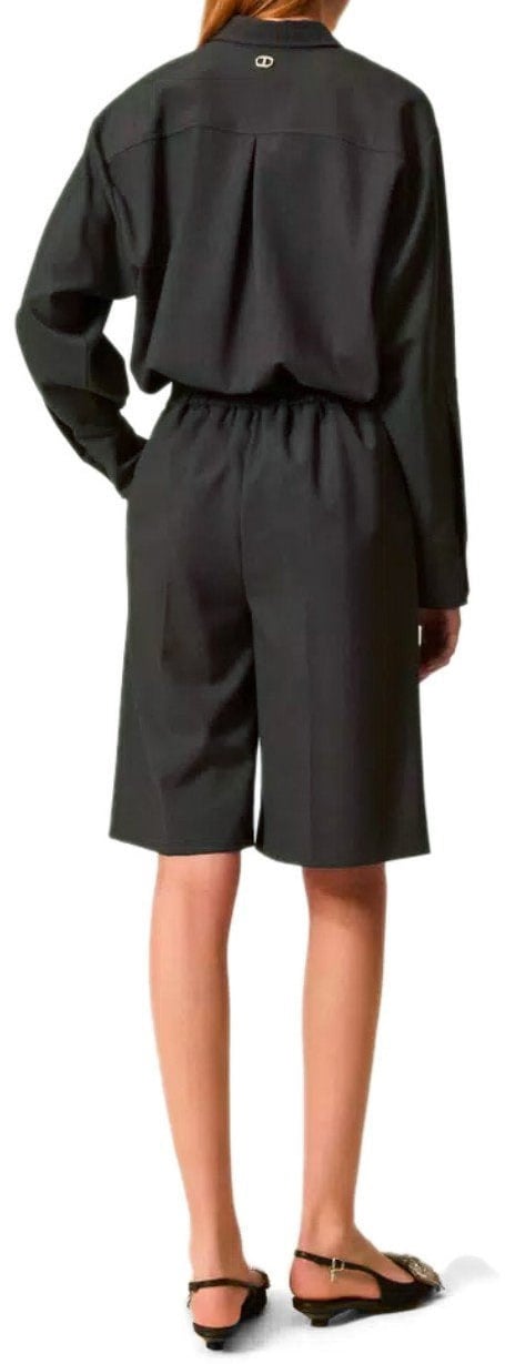 Twin-set TWINSET ANTHRACITE GREY BERMUDA SHORTS Grijs