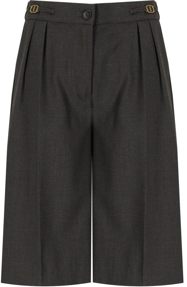 Twin-set TWINSET ANTHRACITE GREY BERMUDA SHORTS Grijs
