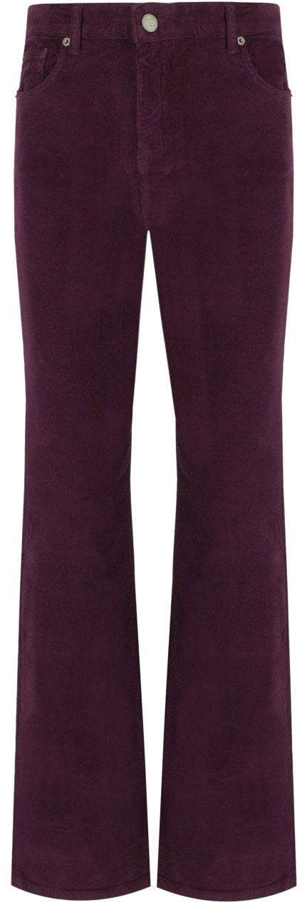 Twin-set TWINSET CORDUROY PANTS Paars