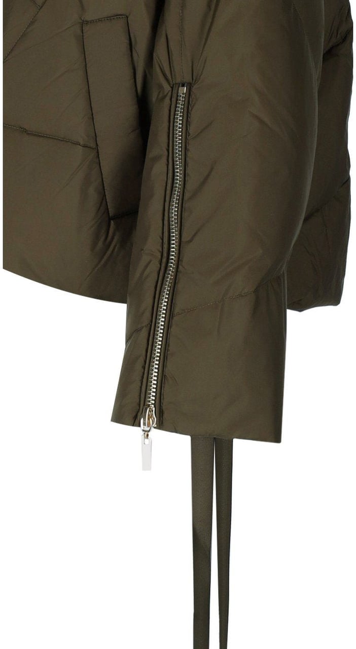 Twin-set TWINSET MILITARY HOODED JACKET Groen