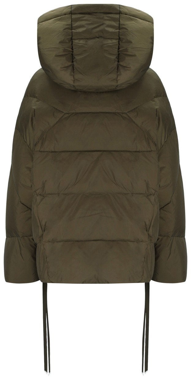 Twin-set TWINSET MILITARY HOODED JACKET Groen