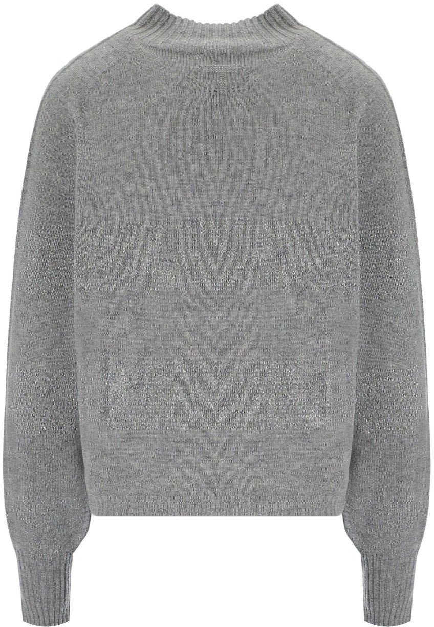 Twin-set TWINSET GREY TURTLENECK SWEATER Grijs