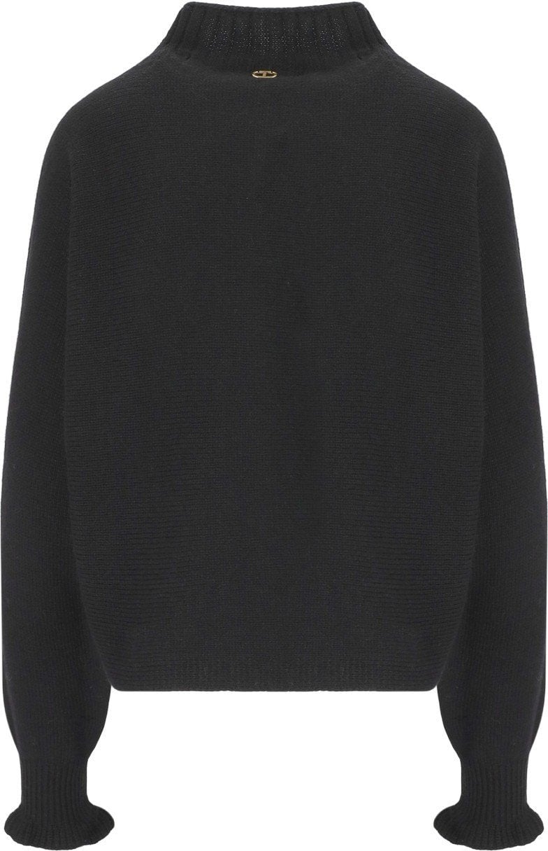 Twin-set TWINSET TURTLENECK SWEATER Zwart