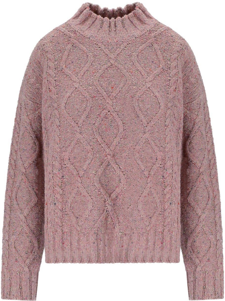 Twin-set TWINSET TURTLENECK SWEATER Roze