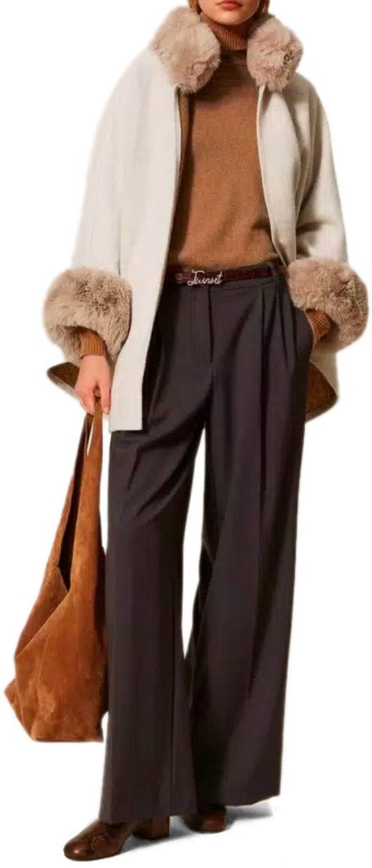 Twin-set TWINSET CAMEL TURTLENECK SWEATER Bruin