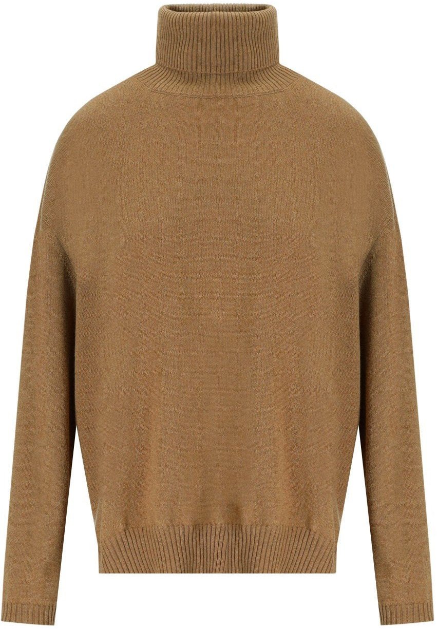 Twin-set TWINSET CAMEL TURTLENECK SWEATER Bruin