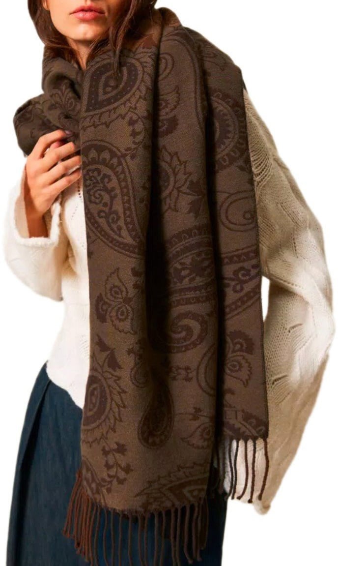 Twin-set TWINSET PAISLEY SCARF Bruin