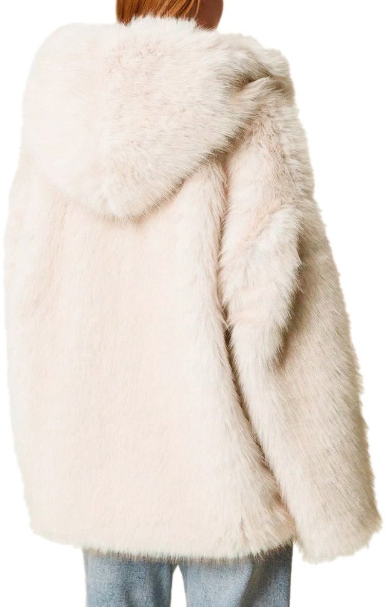 Twin-set TWINSET FAUX LEATHER JACKET Beige